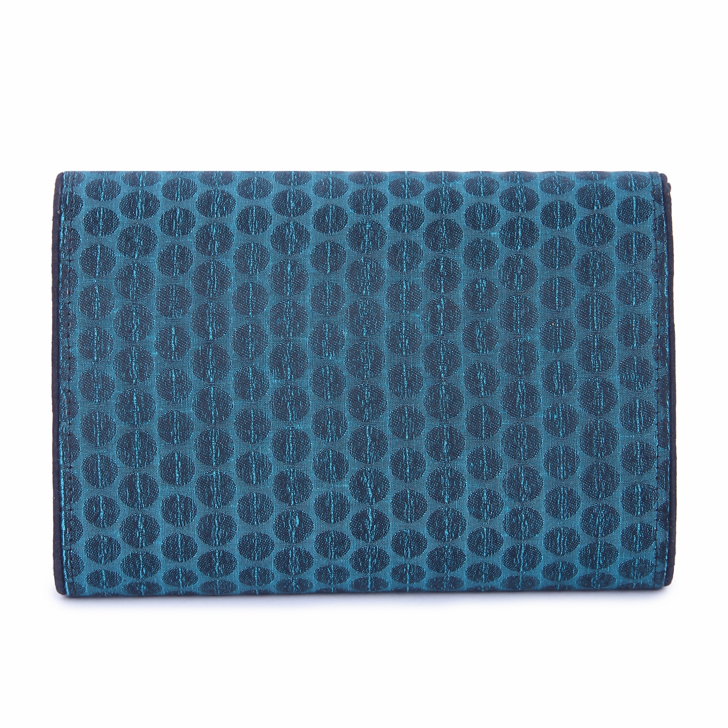 Dotted Teal clutch