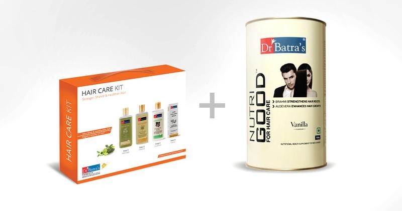 Dr Batra's | Dr Batra's Hair Care Kit Stronger, Shinier & Healthier Hair - 725 ml and NutriGood For Hair Care
