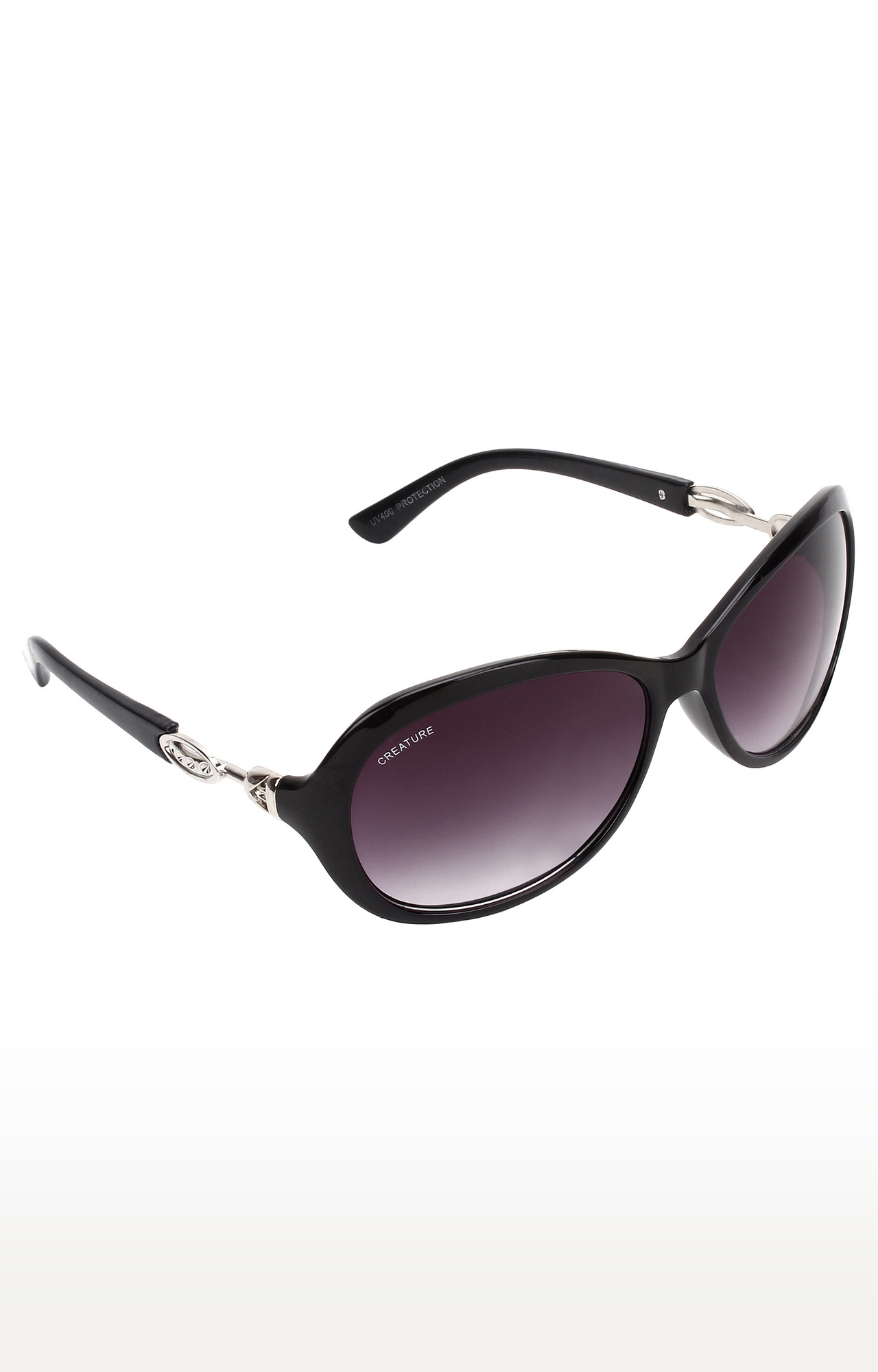 CREATURE | CREATURE Purple Gaga Cat-Eye Oversize Sunglasses For Women