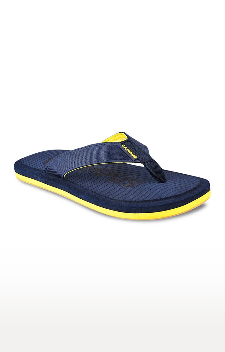 Men's GC-1018B Blue Synthetic Slippers