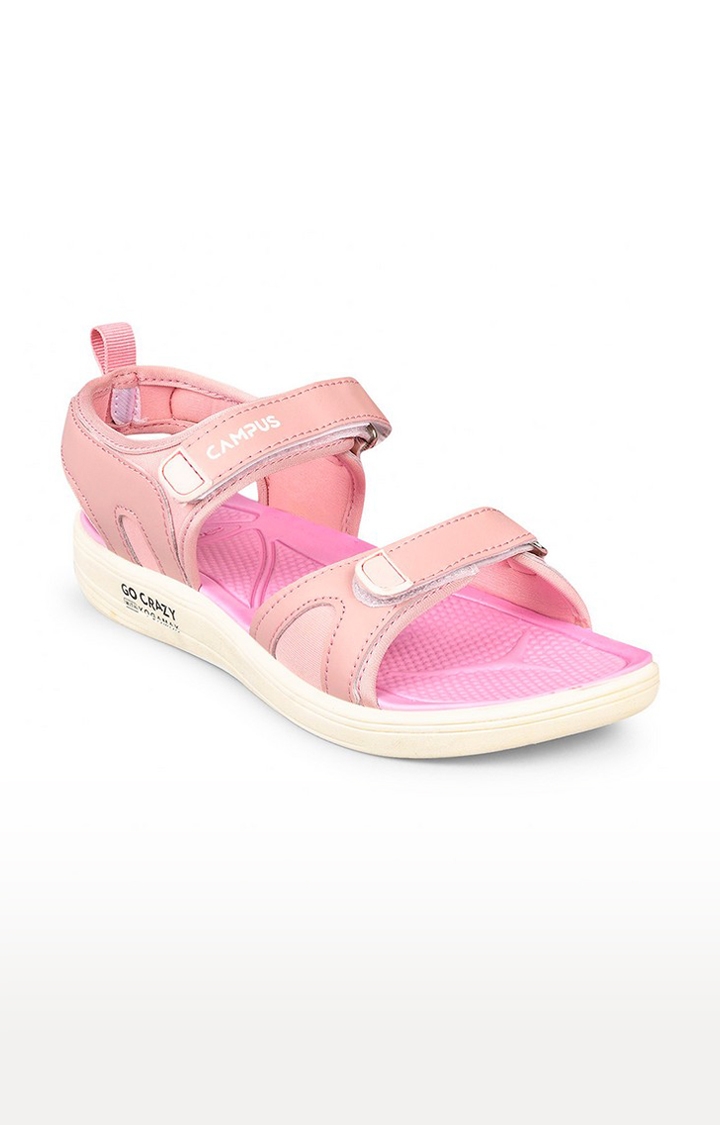 Campus Shoes | Women's Pink Synthetic Sandals