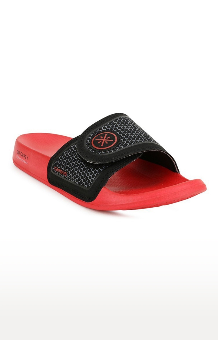 Campus Shoes | Red & Black Flip-Flops