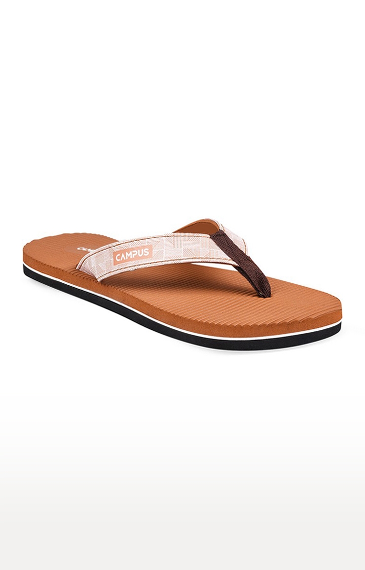 Women's Brown Synthetic Slippers