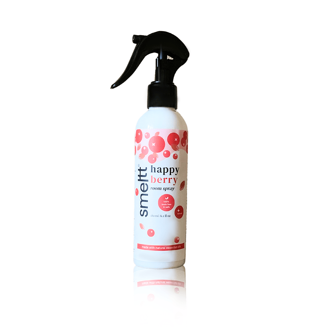Smeltt | happy berry natural room spray | air freshener for living room, bedroom, kitchen, office | toxin - free, cruelty-free, vegan | made with essential oils | long - lasting & safe