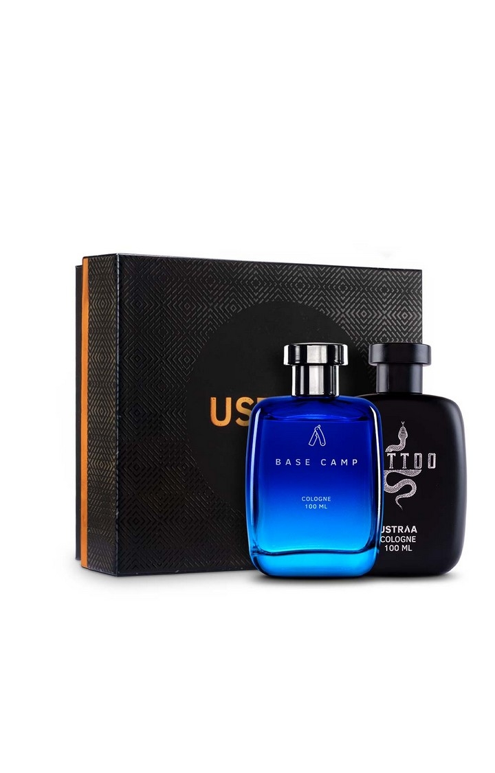 Ustraa | Fragrance gift Box - Tattoo Cologne 100 ml & Basecamp 100ml 