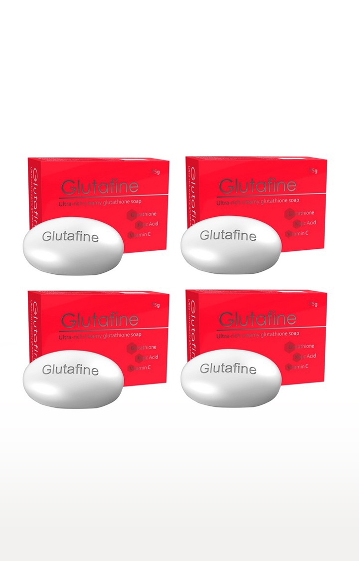 Glutafine Skin Lightening Soap - 75gm - Pack of 4