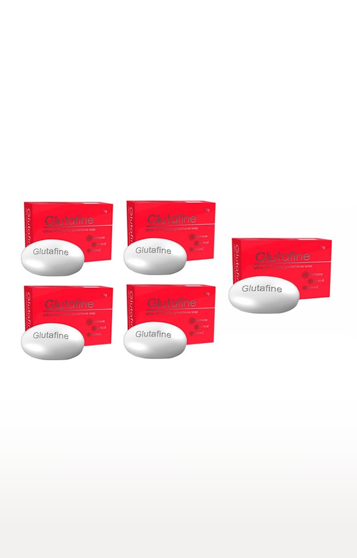 GLUTAFINE | Glutafine Skin Lightening Soap - 75gm - Pack of 5