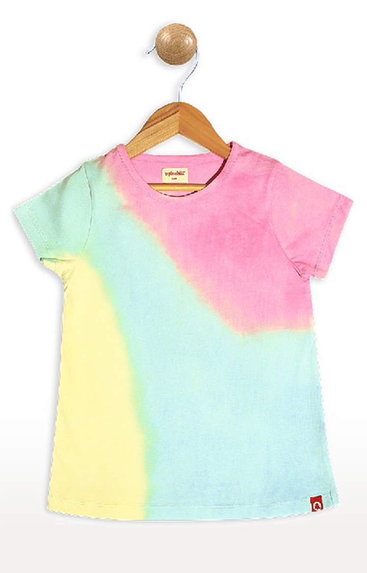 Pinehill | Pinehill Girls Rainbow Dip Dye T-Shirt