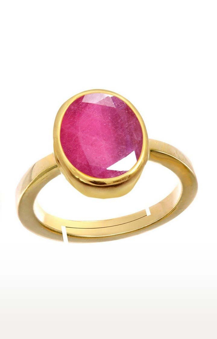 55Carat | Pink Gold Plated Ruby Rings