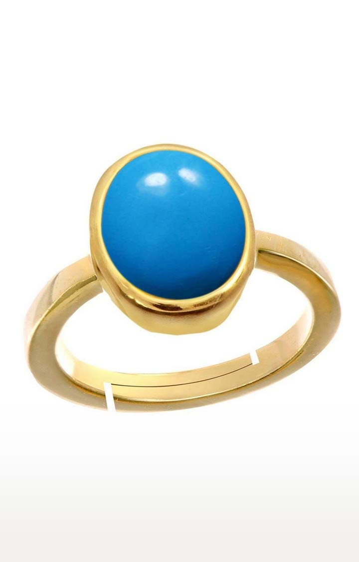 55Carat | Blue Gold Plated Turquoise Rings