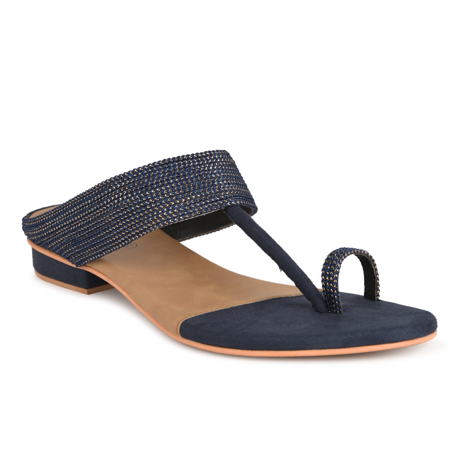 SALARIO | Blue Slip On Heel Sandals