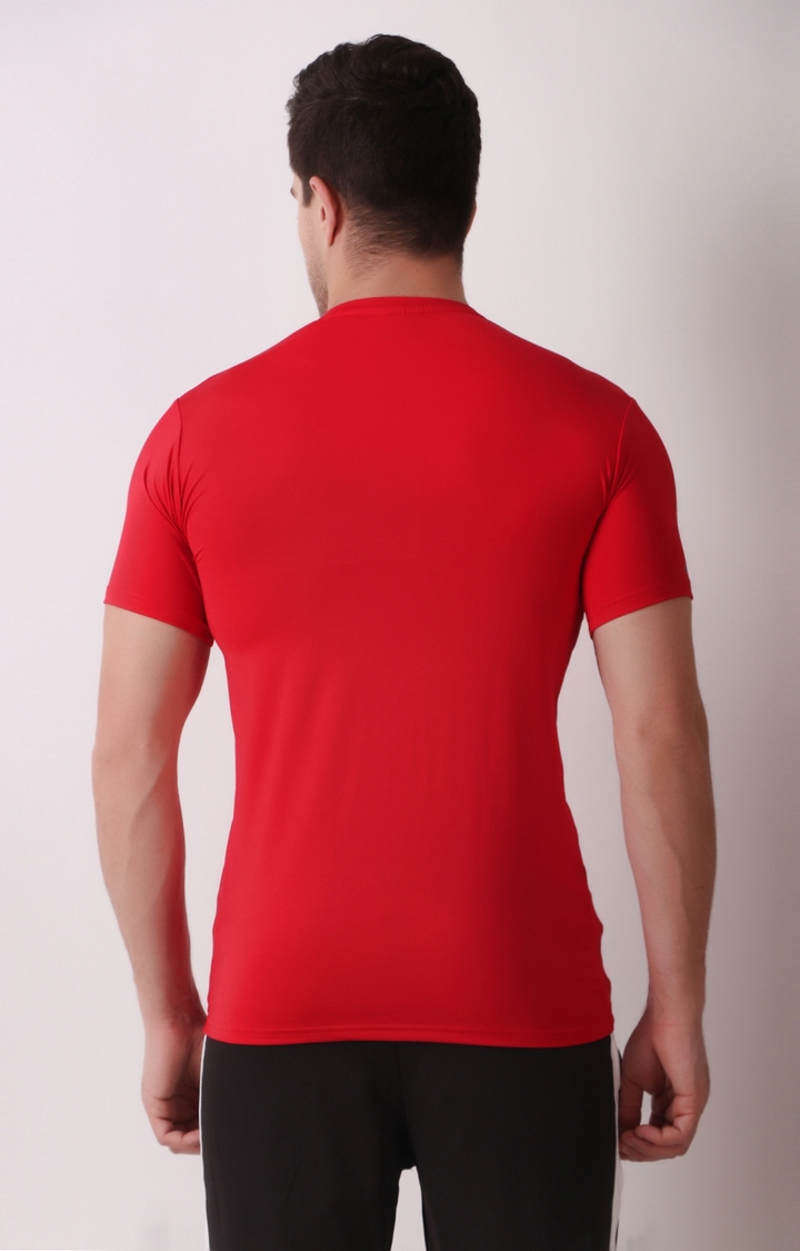 GYMYARD Men's Active Wear Red T-Shirt