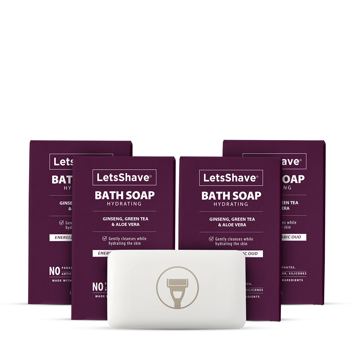LetsShave | LetsShave Hydrating Bath Soap Combo (Pack of 4)