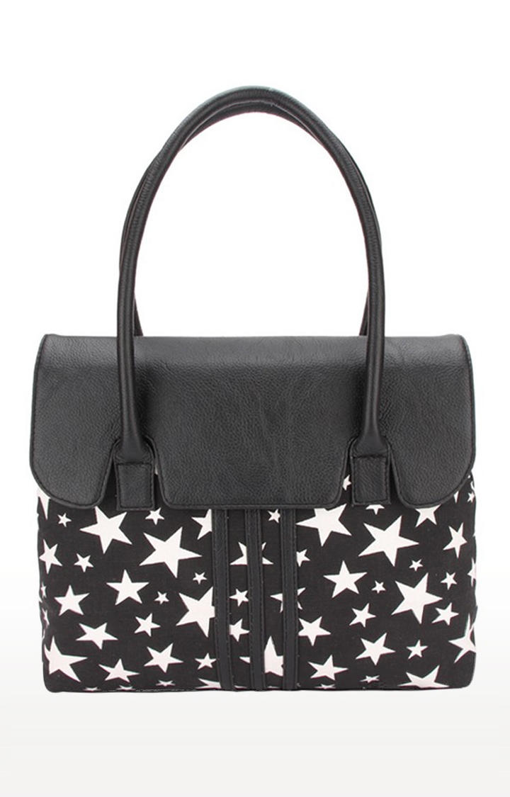 Vivinkaa | Vivinkaa Black Star Printed Tote Hand Bag 