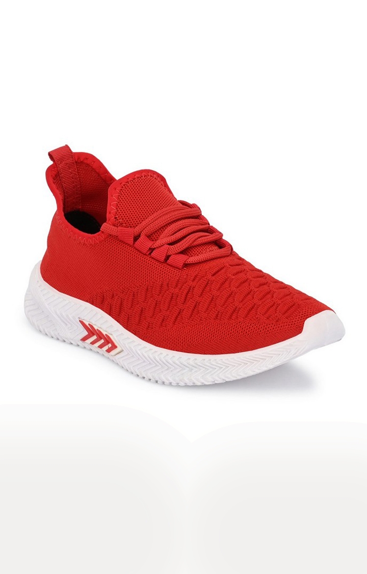 Hirolas | Hirolas® Men's Red Knitted Gym/Walking/Running athleisure Sports Sneaker Shoes 