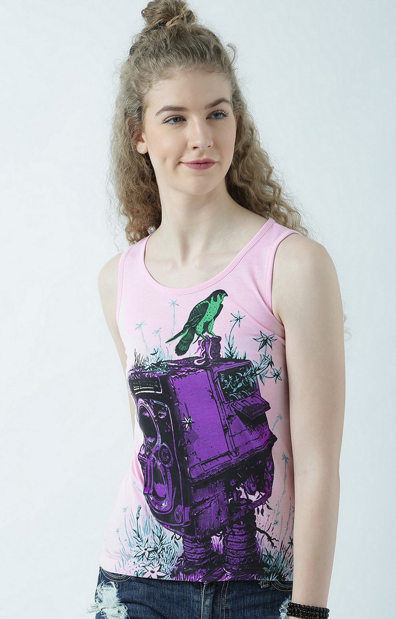 Pink Stay Unique Tank Top