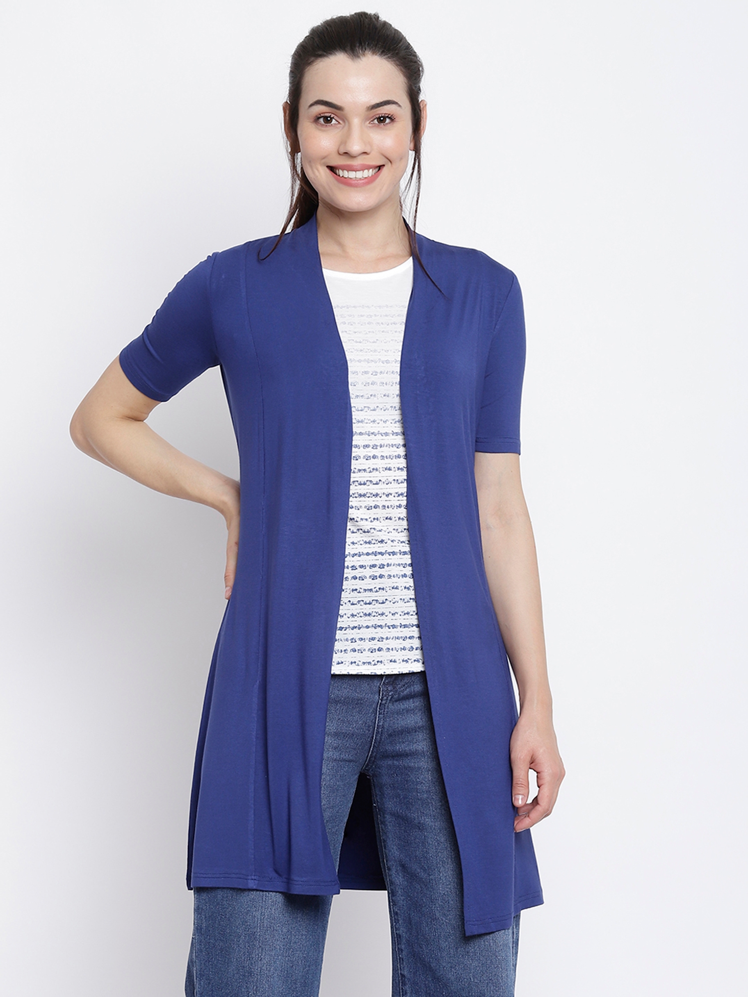 Her Grace | Her Grace Women 2 Pcs Round Neck Tops with Shrug