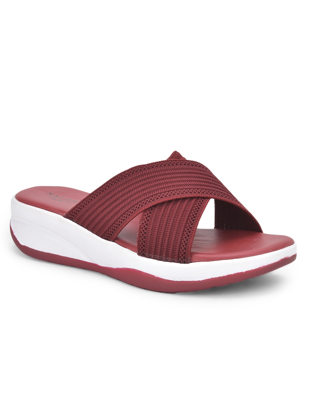 SALARIO | Red Slip On Sandals