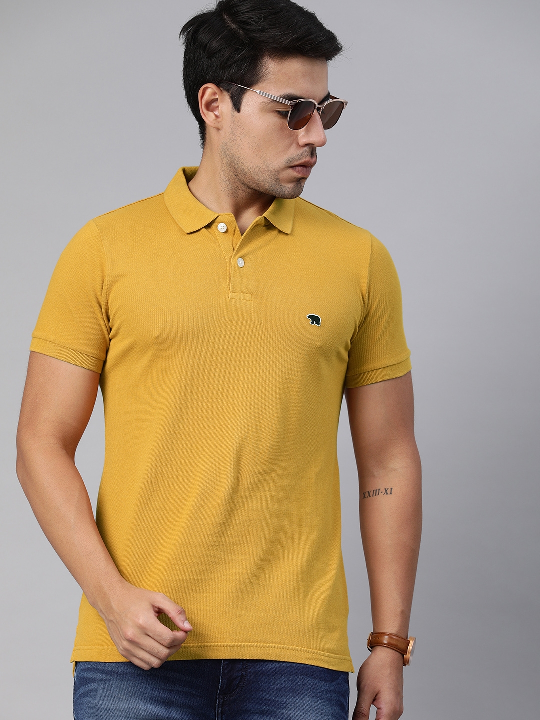The Bear House | Polo Solid T-Shirt