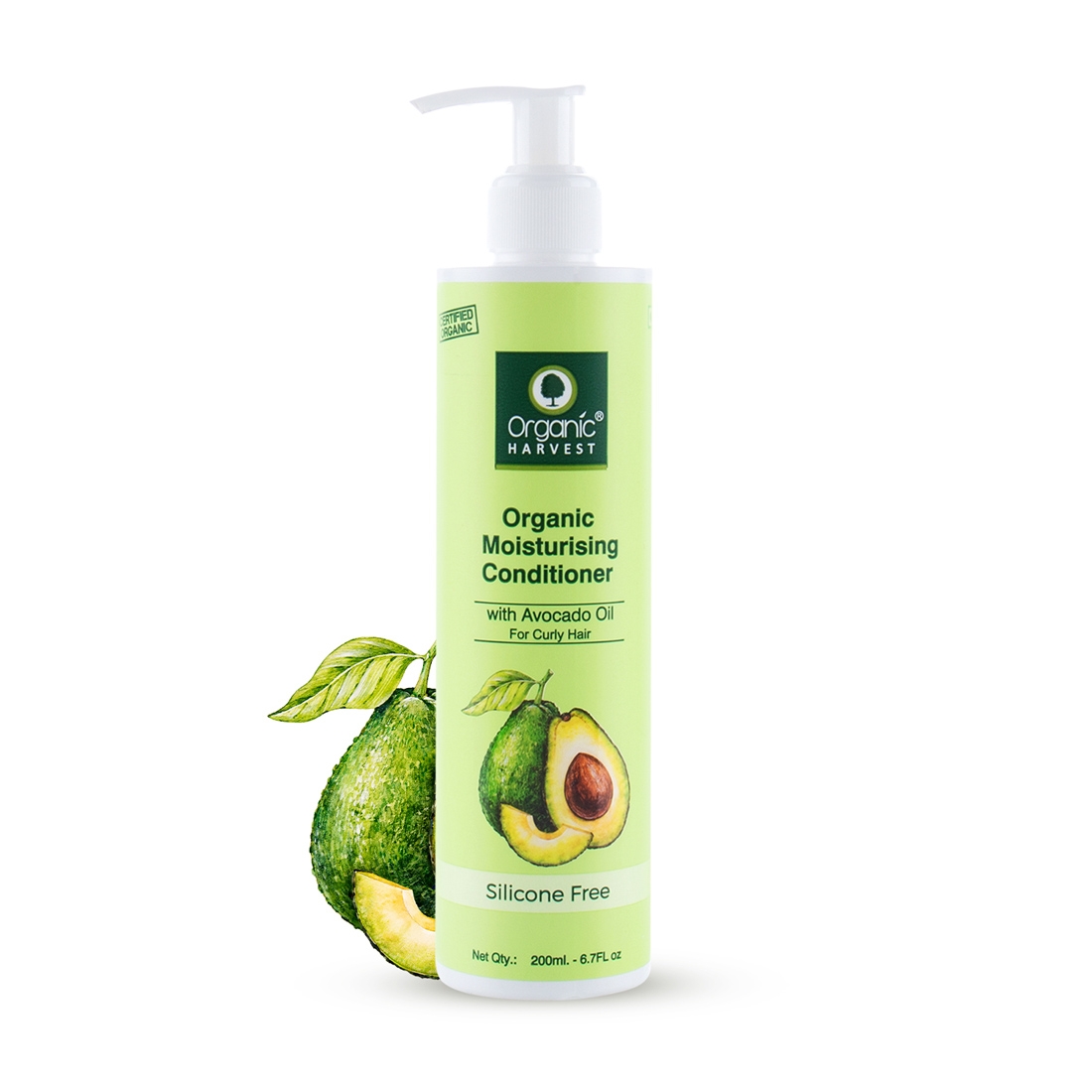 Organic Harvest | Organic Harvest Moisturising Conditioner with Avocado Oil & Aloe Vera Extract for Curly Hair | Ideal for Both Men & Women | 100% Organic, Sulphate And Paraben Free - 200 ml
