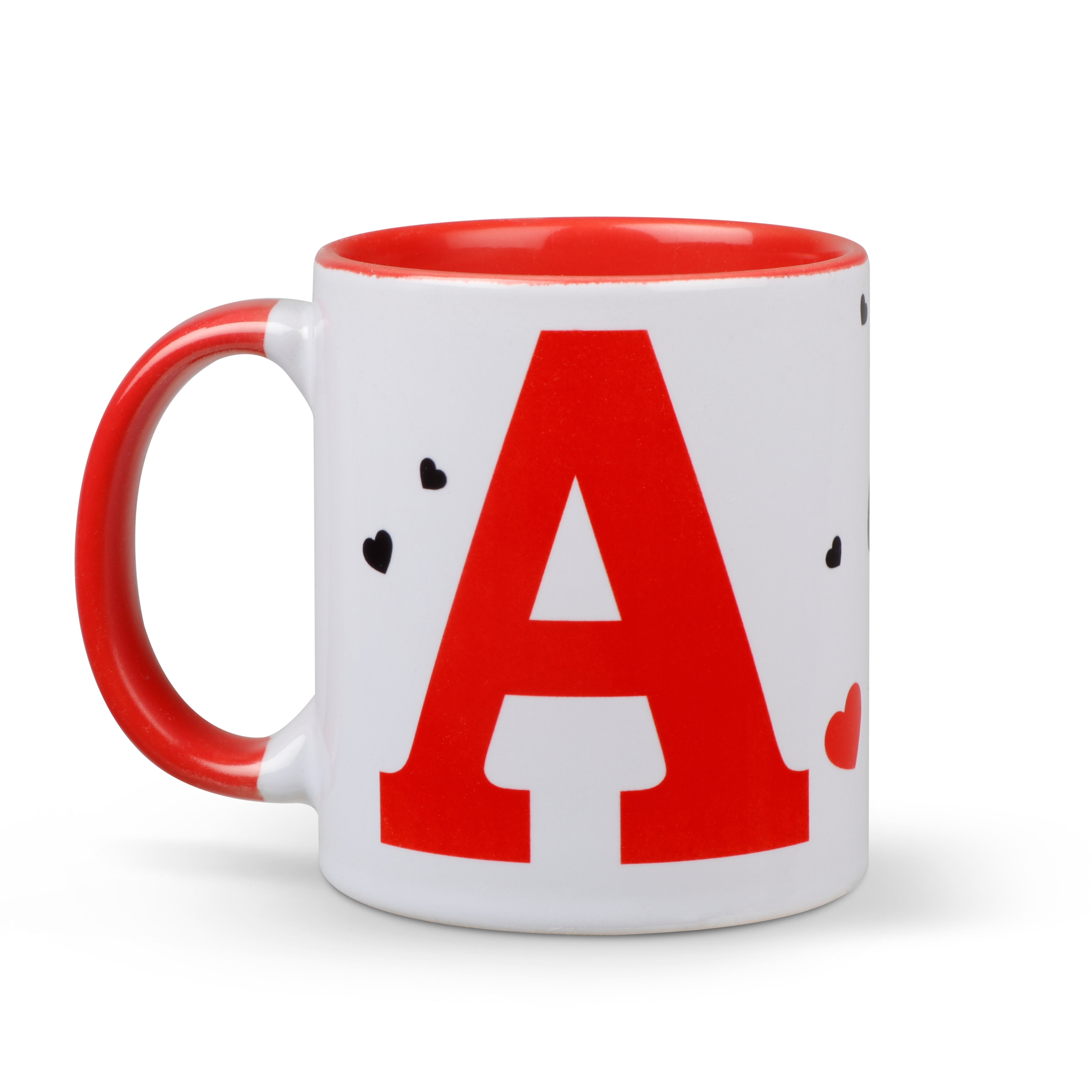 Archies | Archies KEEPSAKE MUG - A-IS FOR MY ANNIVERSIRY LOVE LAUGHTER AND MEMORIES Mug Coffee Cup White Printed Ceramic Gift  (12 x 11 x 9) (350 ml) 0