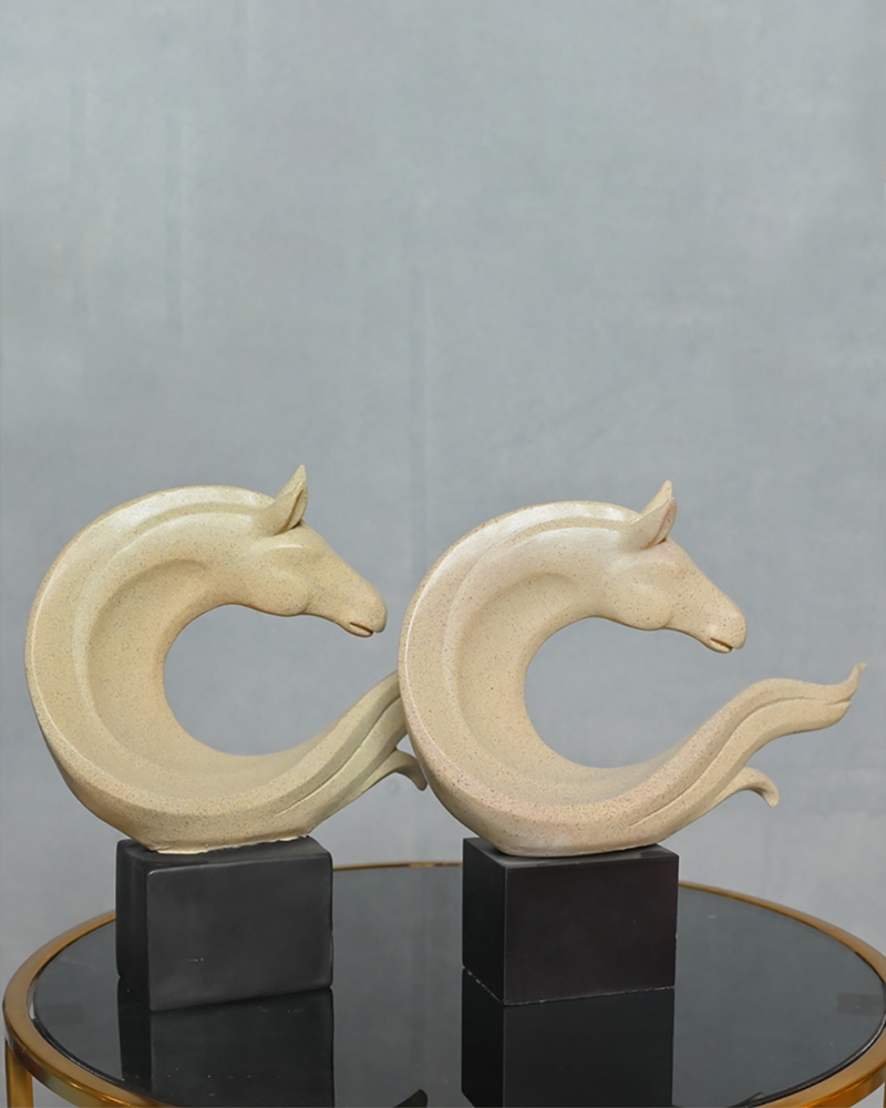 Order Happiness | Order Happiness Horse Table Decor Showpiece (Set Of 2)