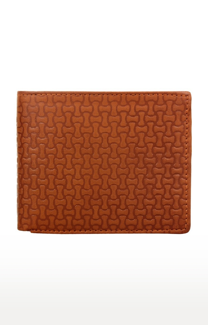 CREATURE | CREATURE Designer Brown Embossed Bi-fold Sleek PU Leather Wallet with Multiple Card Slots for Men