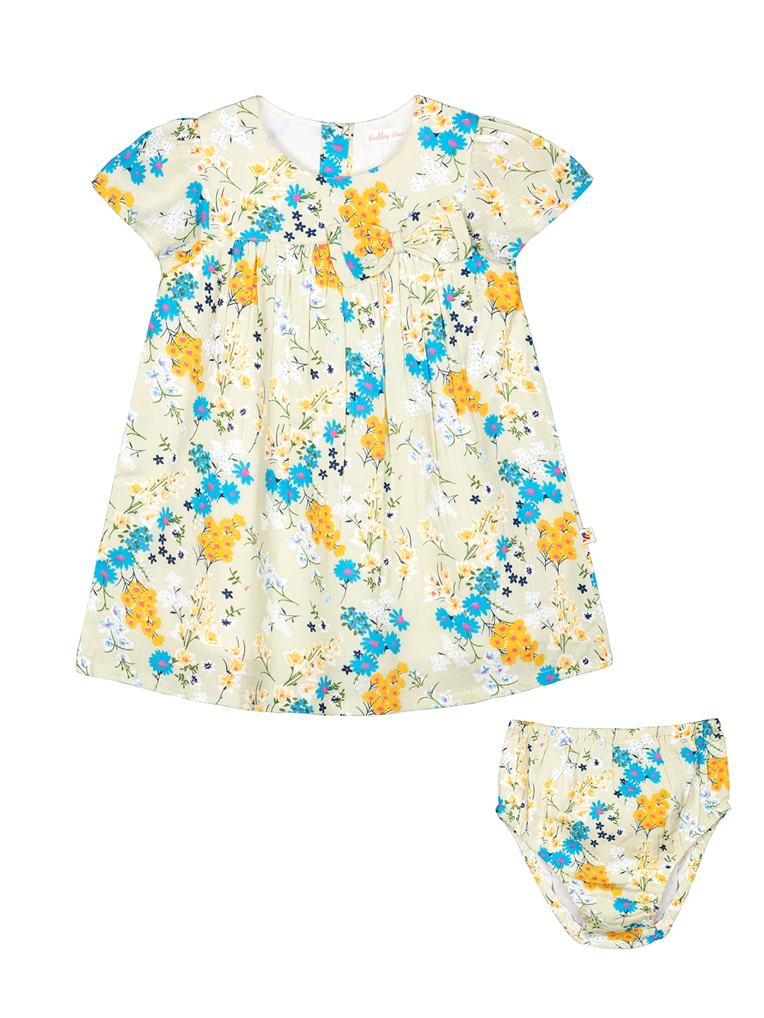 Budding Bees | Yellow Floral Dress