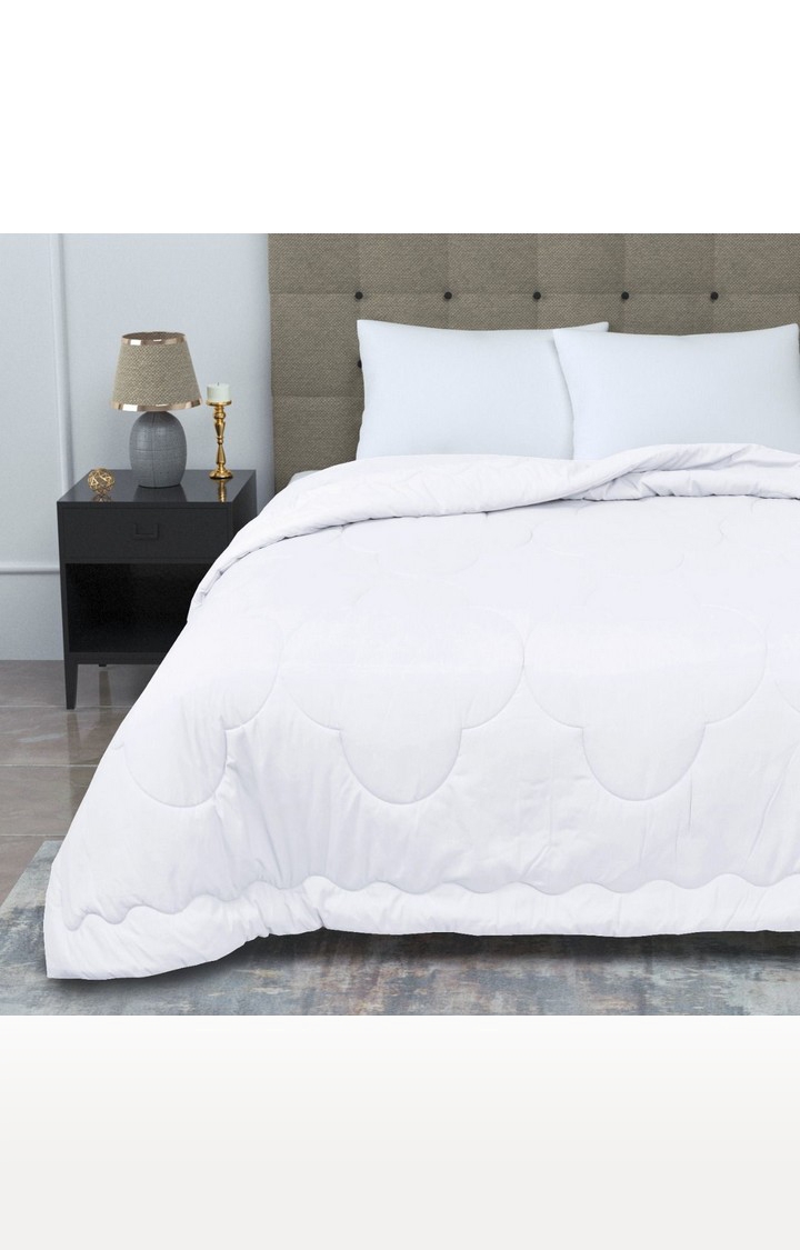 Cotton Reversible Double Bed Solid Quilting Comforter For Winter