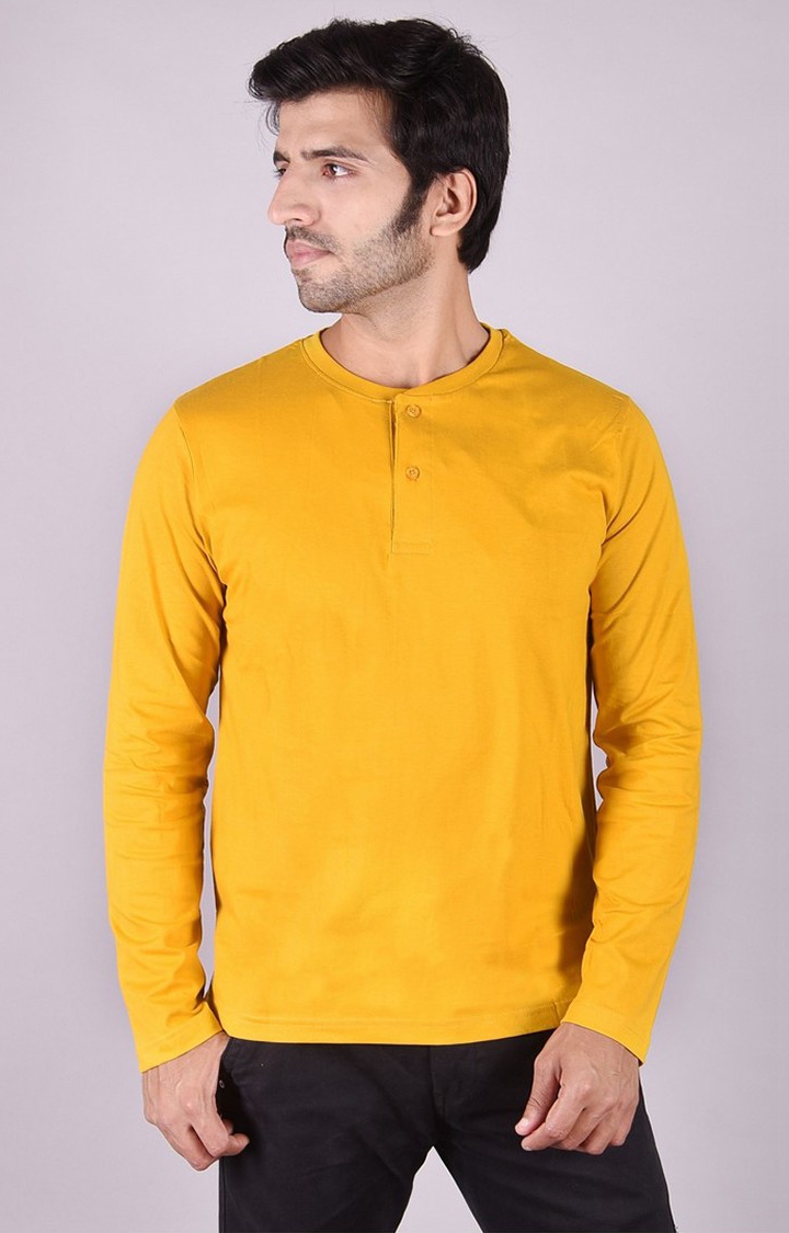 JAGURO | Mustard Solid T-Shirt