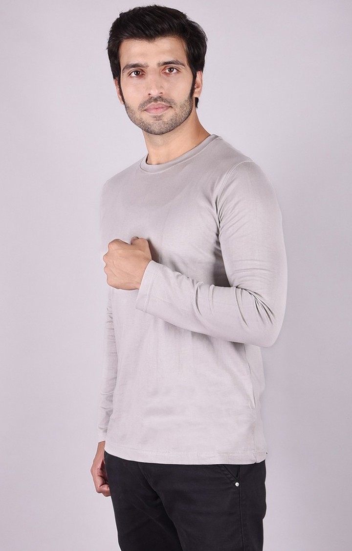 JAGURO | Grey Solid T-Shirt