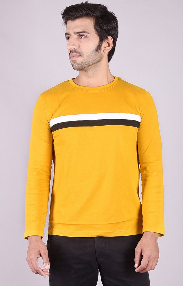 JAGURO | Mustard Solid T-Shirt