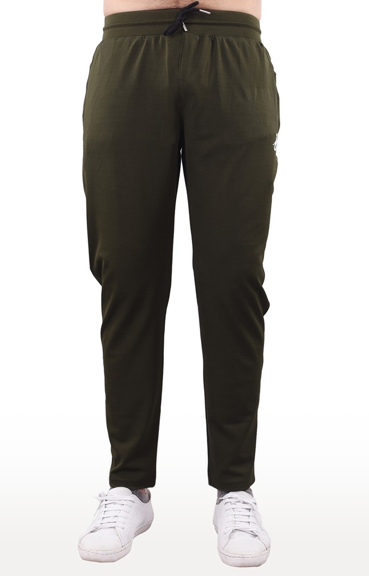 JAGURO | Green Cotton Solid Trackpant