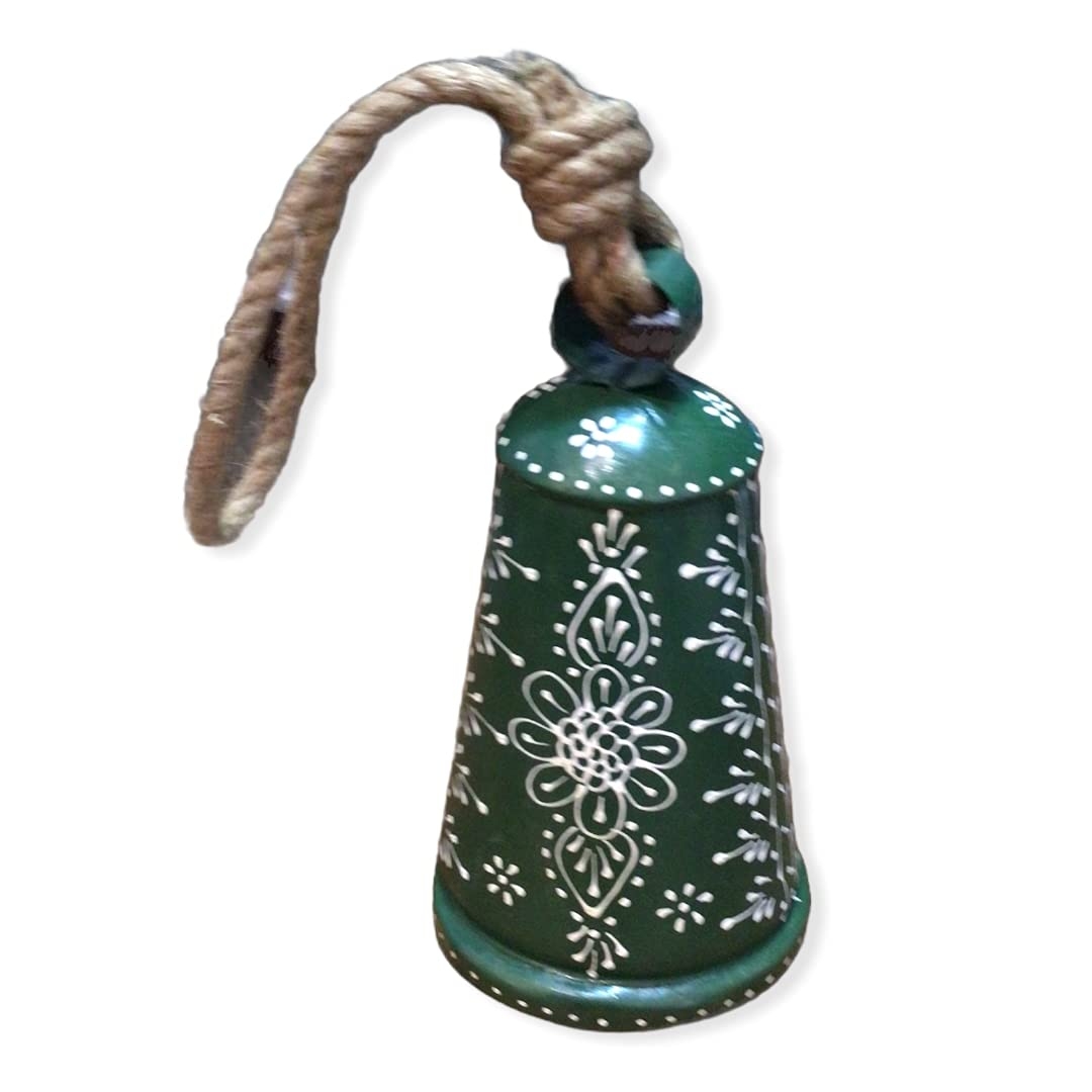 Windsong-Chimes & Bells | WindSong Chimes & Bells Cow Bells Showpiece Beautifully Panting with Ideal for Door Hanging or Wall Décor-1018