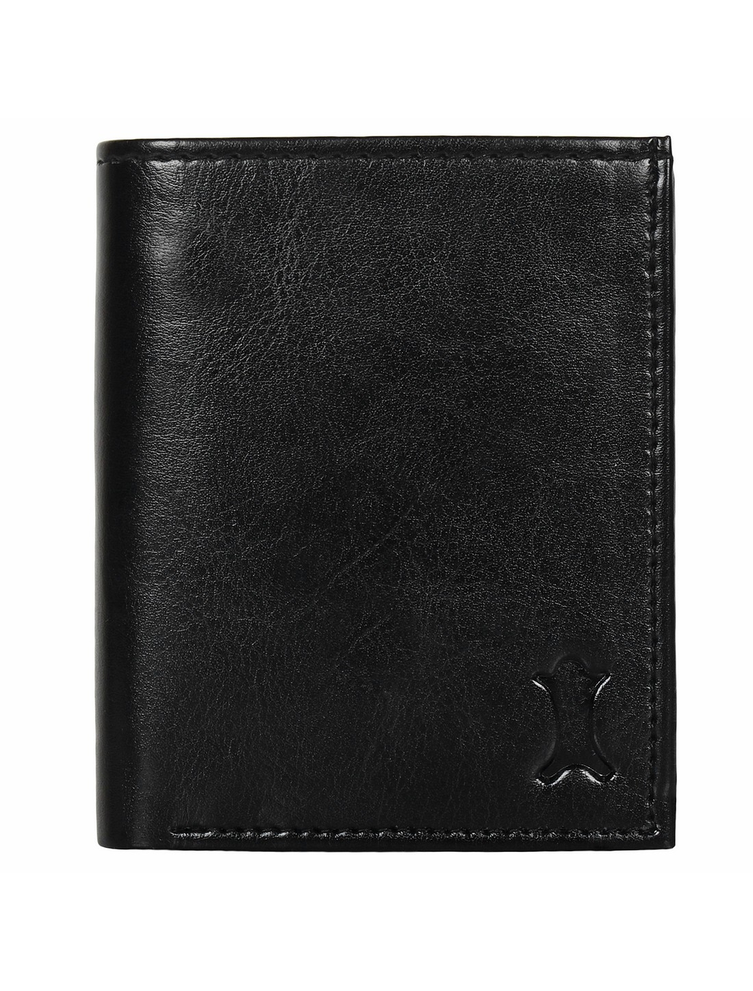 CREATURE | CREATURE Bi-Fold Black Pu-Leather Wallet with Multiple Card Slots for Men