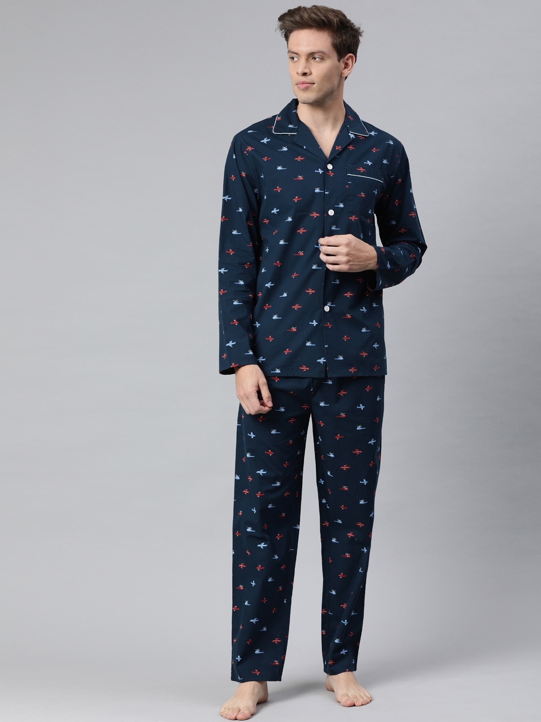 The Bear House | Men's Printed Night-Suit