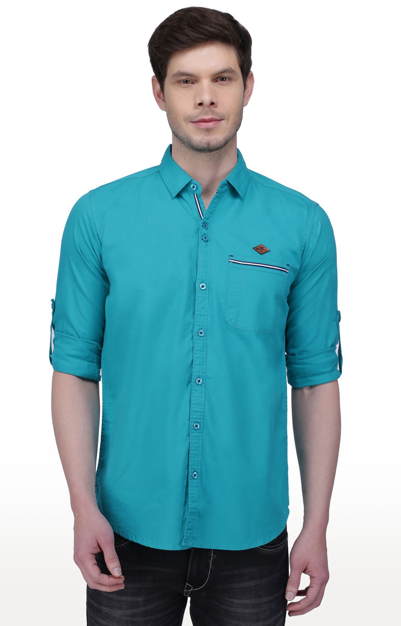 Kuons Avenue | Kuons Avenue Men's Mint Green Linen Cotton Shirt