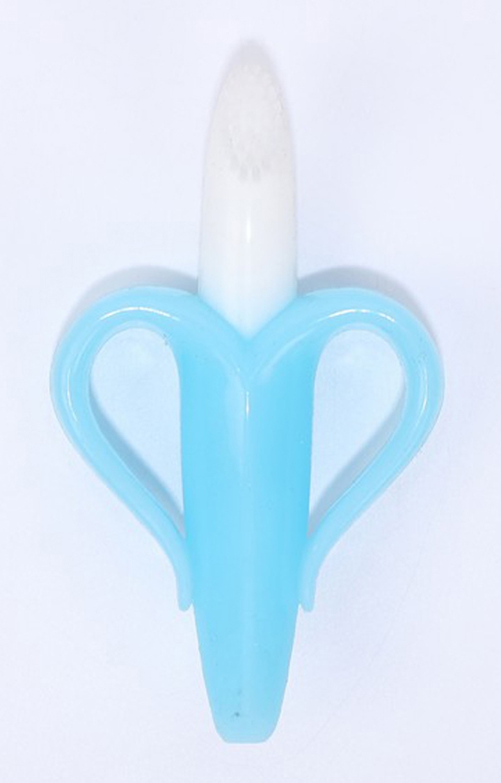 Kidbea | Kidbea Baby Banana Teether And Training Toothbrush- Blue