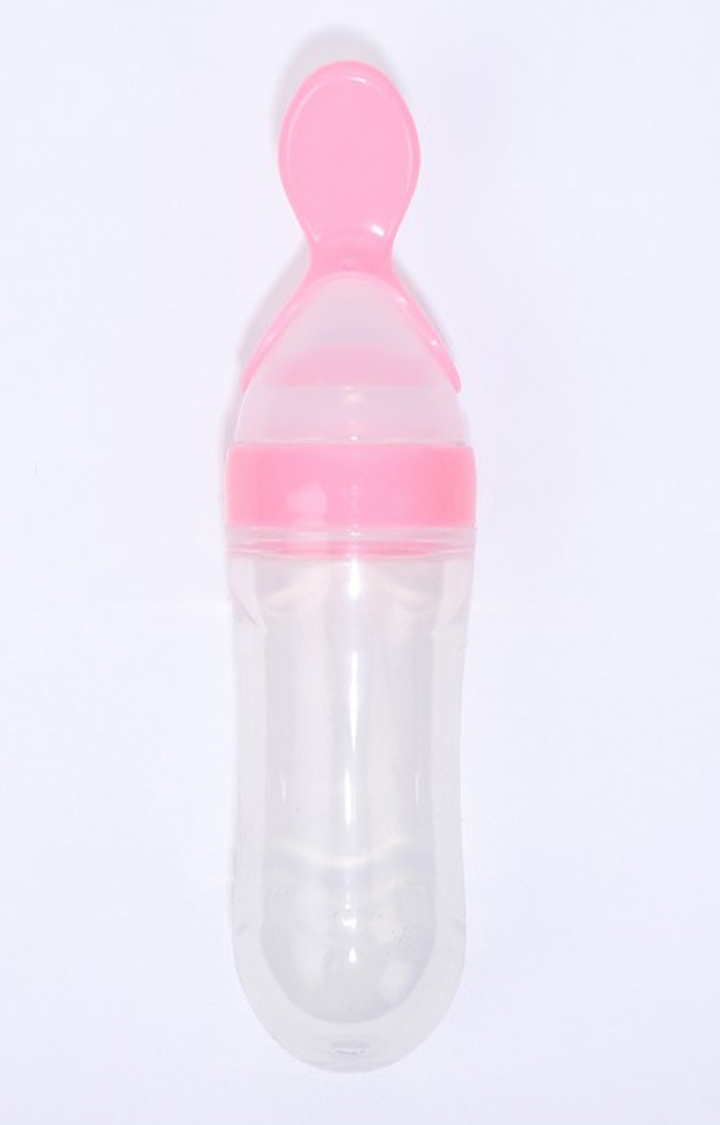 Kidbea Feeding Spoon With Squeezy Food Grade Silicone Feeder Bottle