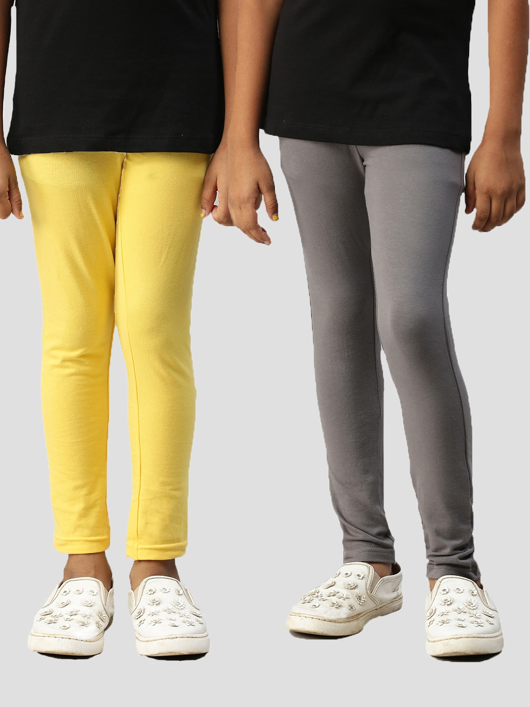 Kryptic | Kryptic Girls casual  Cotton stretch legging Pack of 2