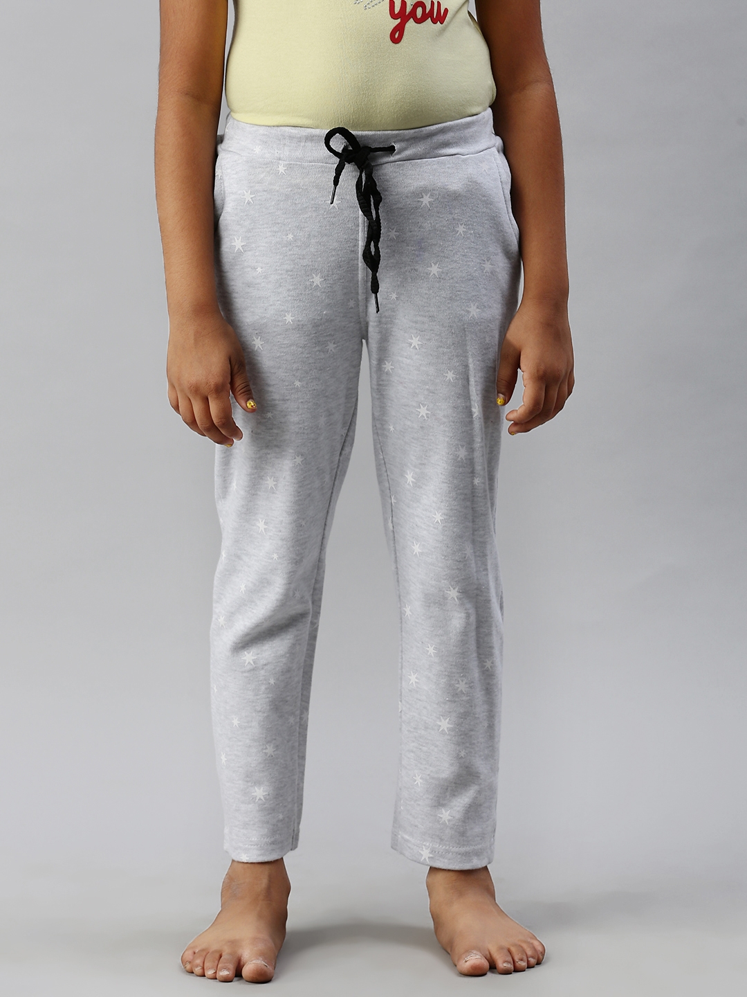 Kryptic | Grey Melange Cotton Pyjamas