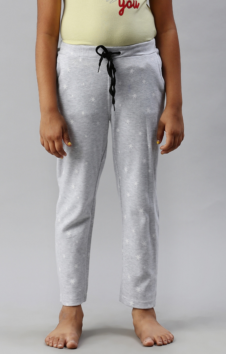 Kryptic | Grey Melange Cotton Pyjamas