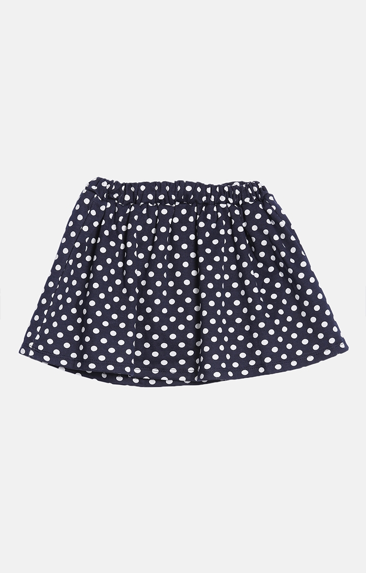 Kryptic Girls 100% Cotton Printed Skirt with Shorts