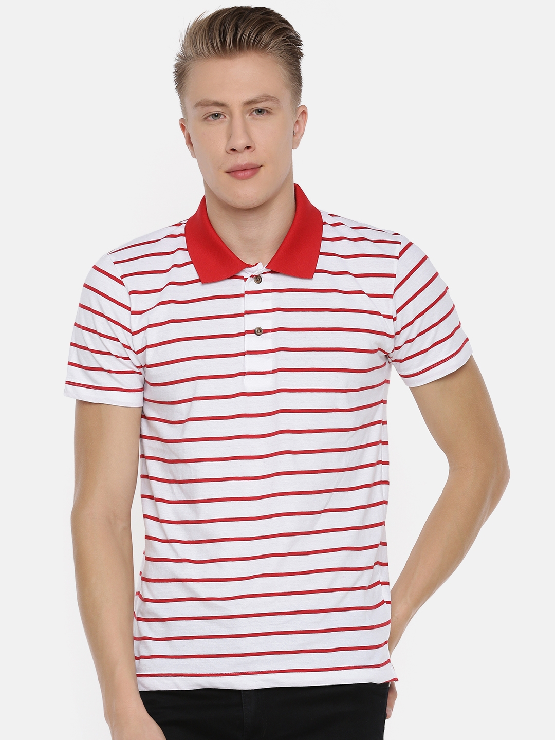Kryptic | White Striped T-Shirts
