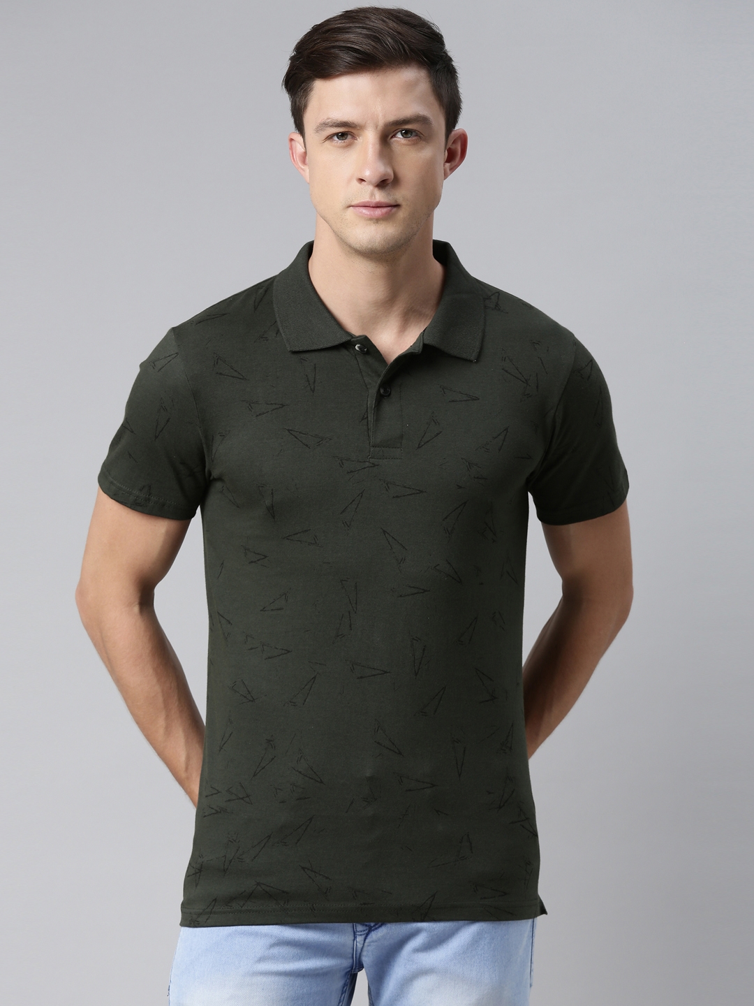 Kryptic | Olive Printed T-Shirts