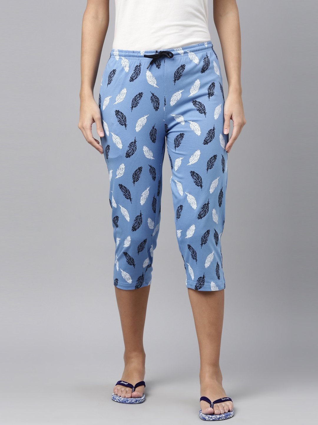 Kryptic | Kryptic Womens Casual 100% Cotton Printed Capris