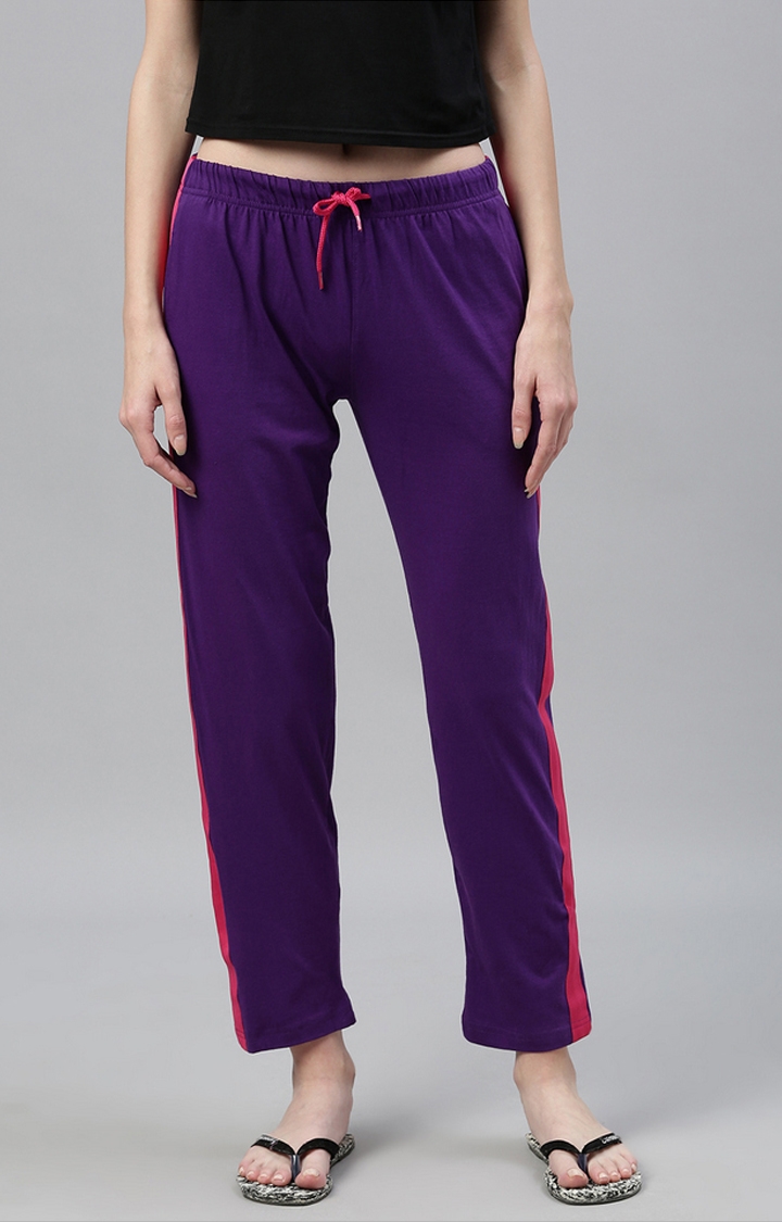 Kryptic | Purple Cotton Pyjamas