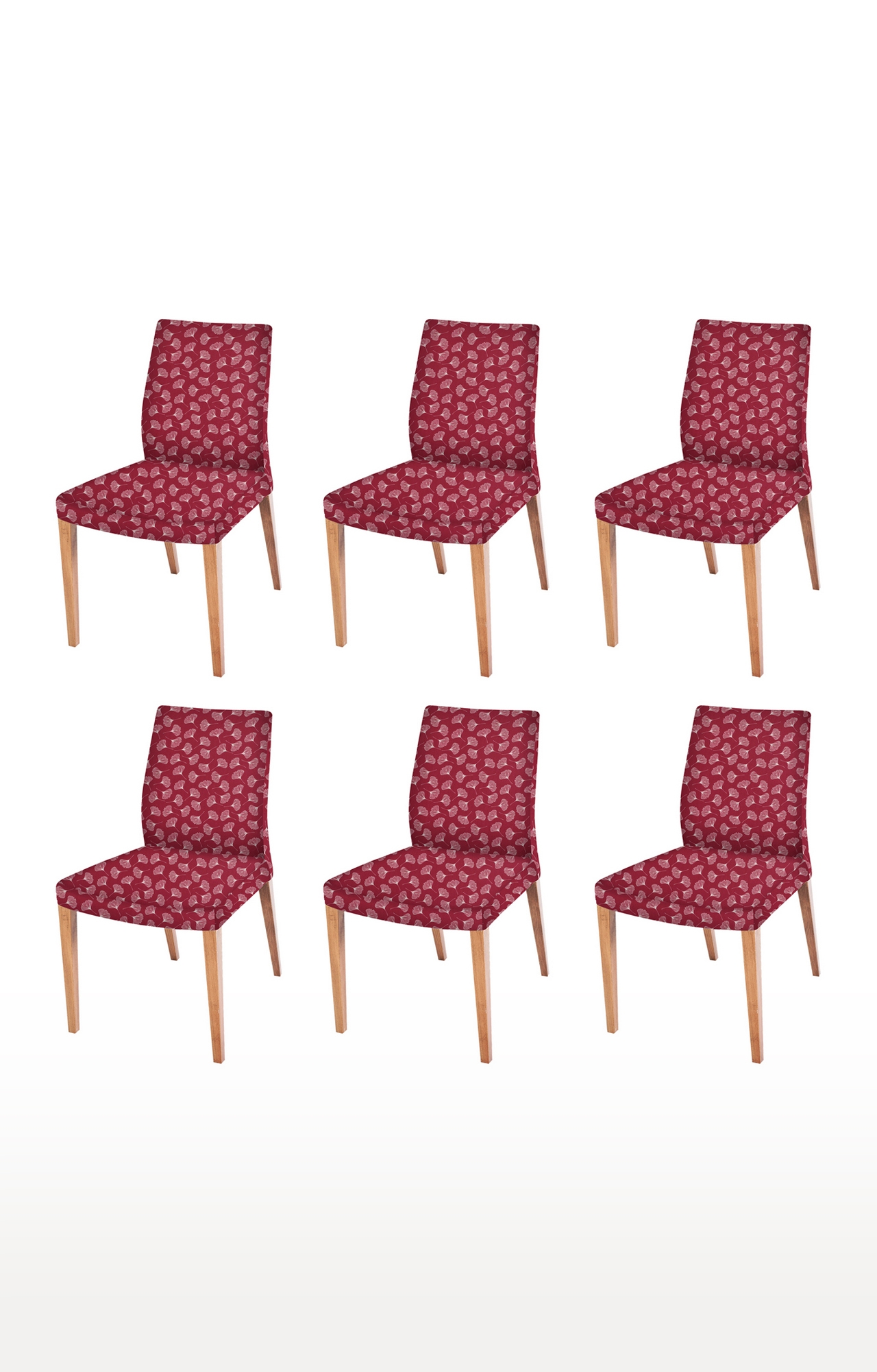 COOQS | Maroon Chair Cover (Pack of 6)