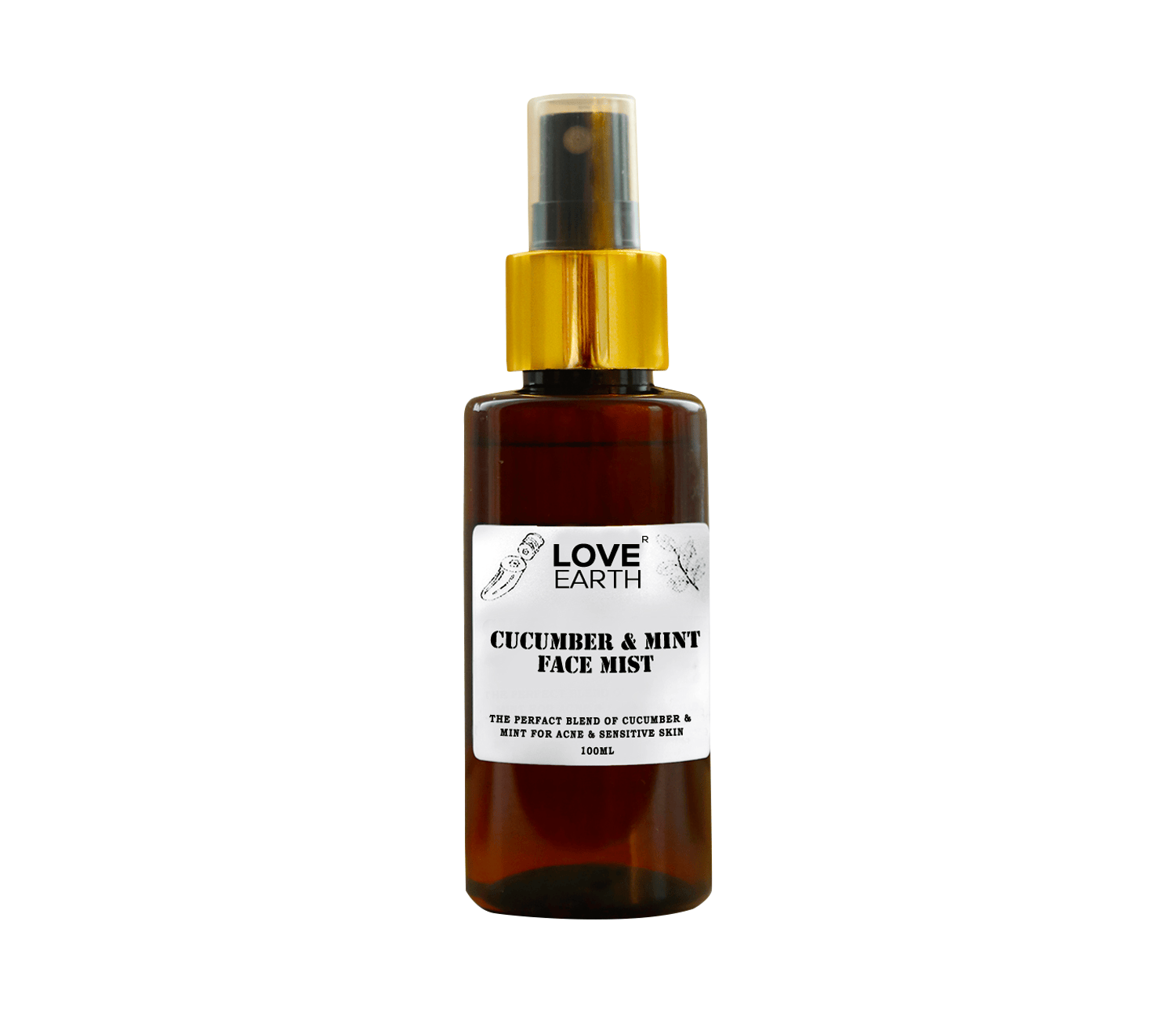 LOVE EARTH | Love Earth Cucumber Mint Face Mist Toner with Cucumber Mint for Acne Defense and Sensitive Skin 100ml