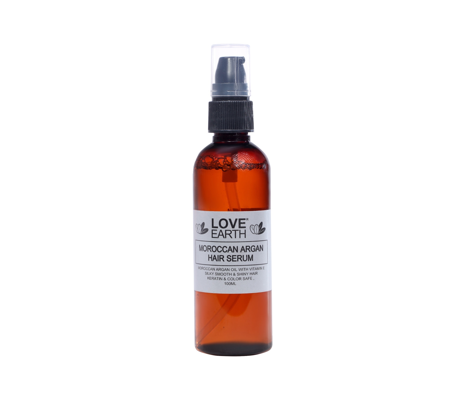 LOVE EARTH | Love Earth Moroccan Argan Hair Serum Enriched With Goodness of Moroccan Argan Oil And Bhringraj For Frizz Free, Smooth & Shiny Hair 100ml